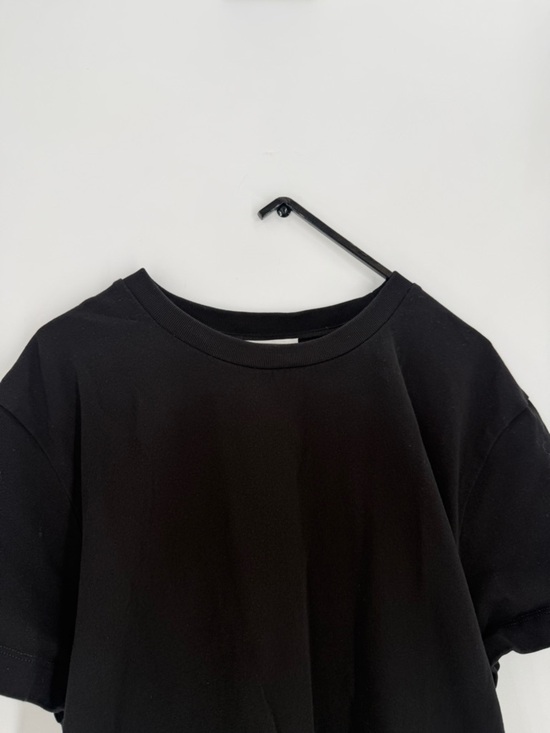 COS Tops - Cos The Bow Back Gathered Waist Knotted Back Tie Black T-Shirt